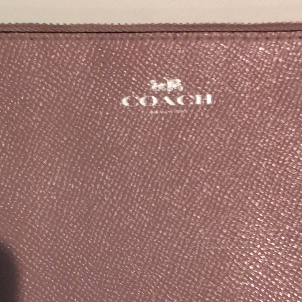Coach Dusty Pink Wristlet - Picture 2 of 7